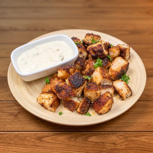 Blackened Mahi Mahi Bites.